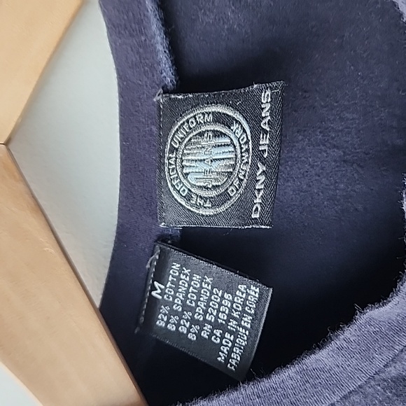 Vintage DKNY Jeans Zip Cotton Blend Tank Shift Dress - Picture 3 of 6